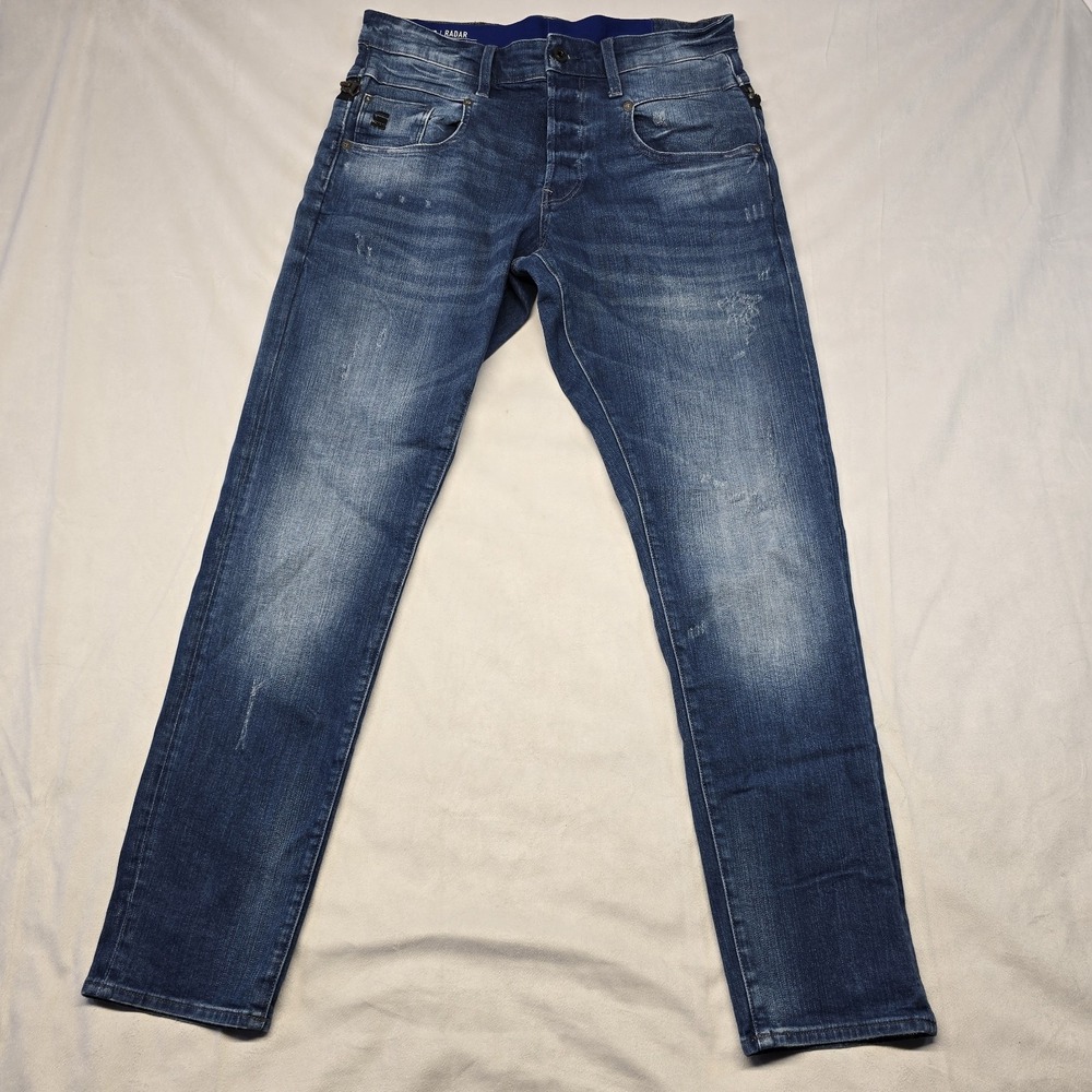 G Star Raw Radar Flightsuit Straight Tapered Jeans Men Size 31x32 Blue